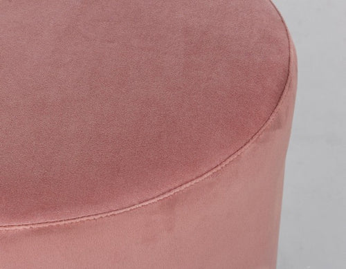 POUF POGGIAPIEDI CILINDRO VELVET IN VELLUTO UNITO