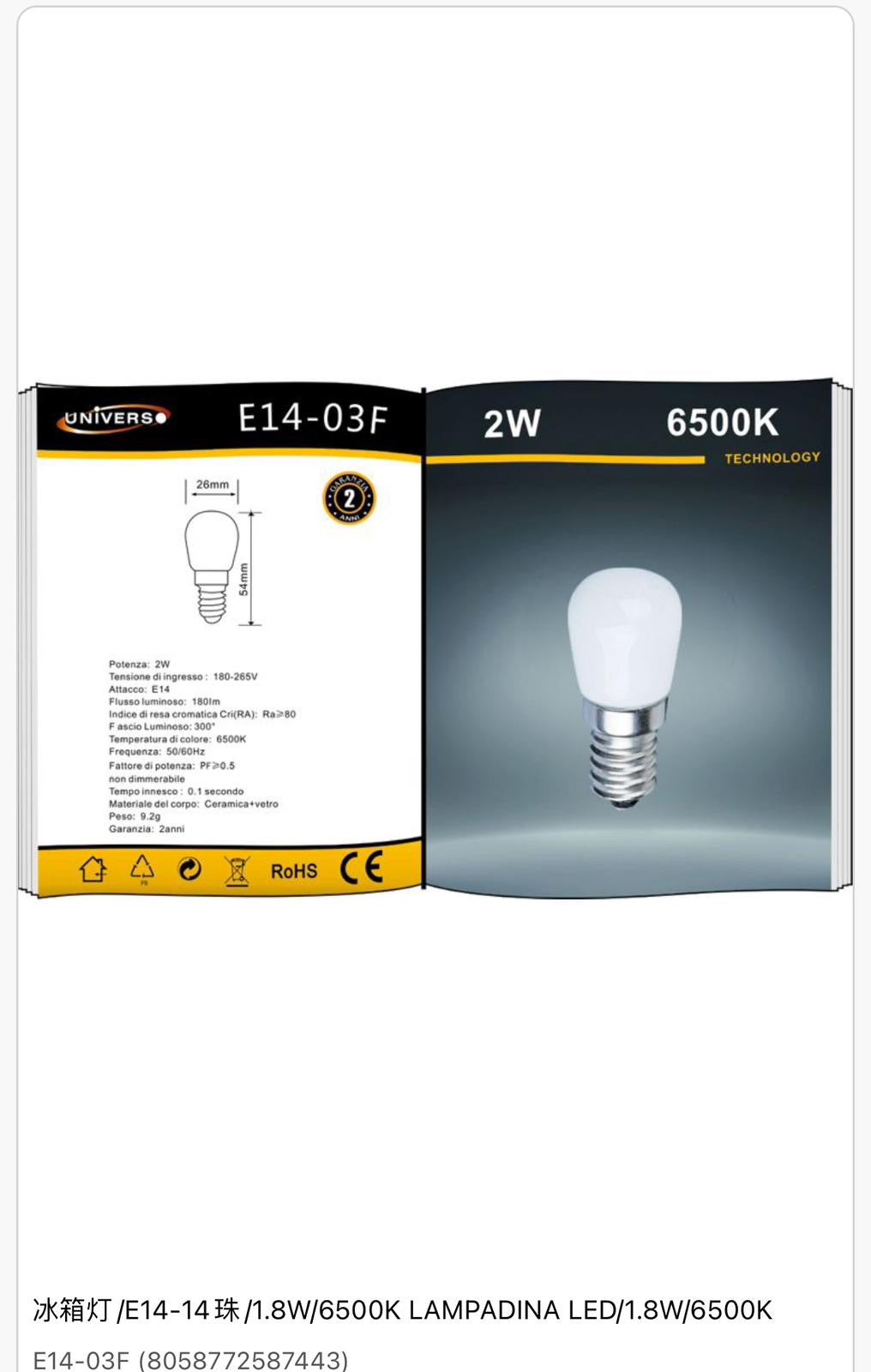 Lampadina Led E14-03F