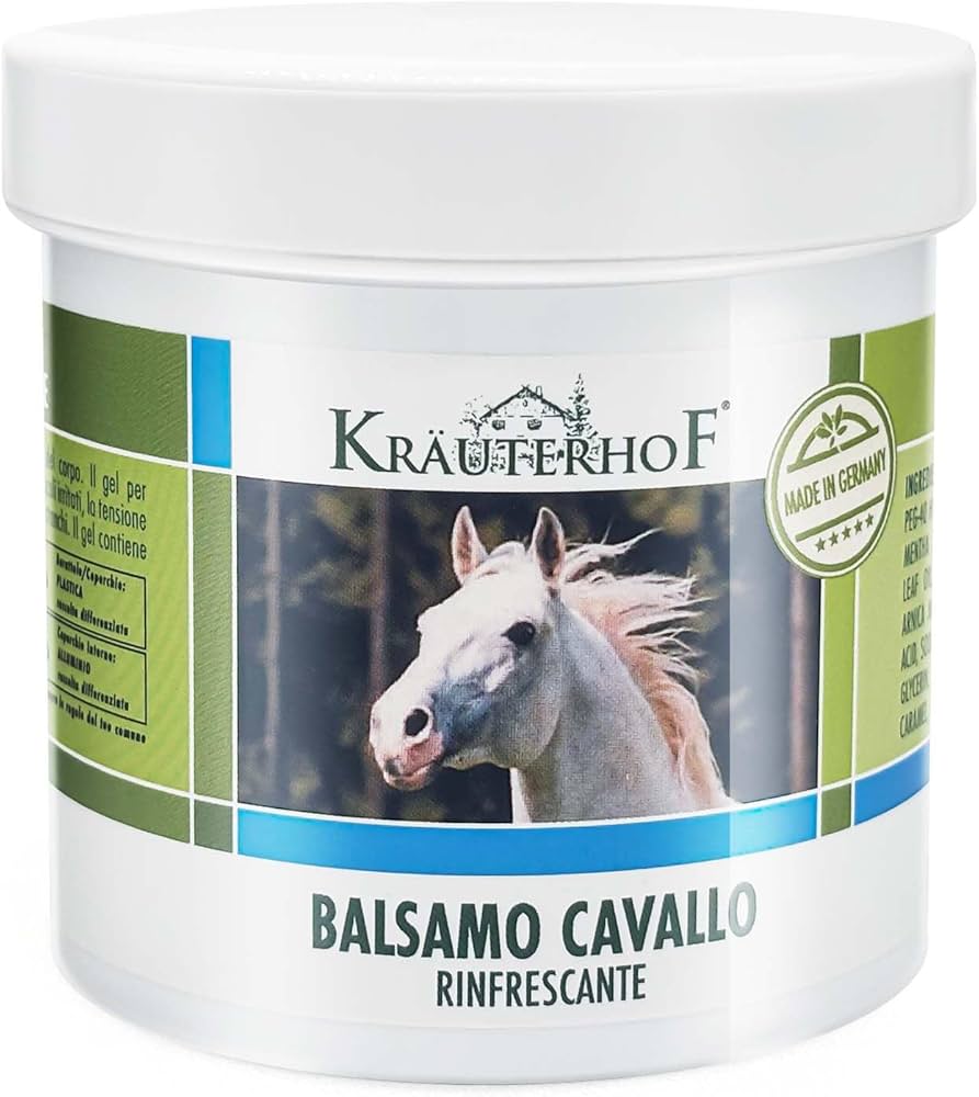 Balsamo del cavallo riscaldante, extra forte, gel massaggiante - Rimedio naturale per il sollievo muscolare