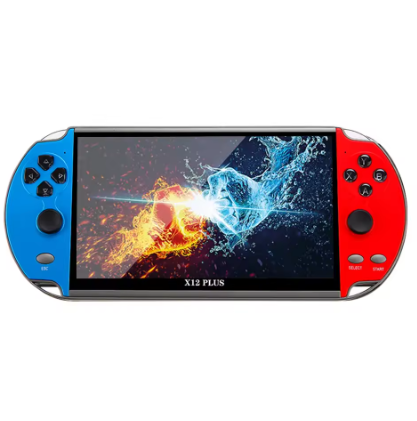 X12 Plus Console di gioco portatile 10000 giochi schermo HD da 7.1 pollici lettore di videogiochi classico supporto uscita TV regalo per bambini adulti