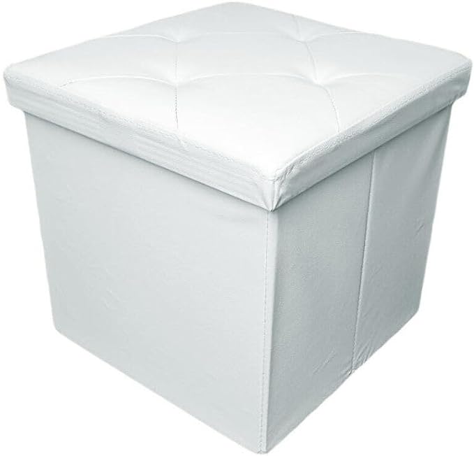 Pouf Contenitore Ecopelle Swarovski Panca