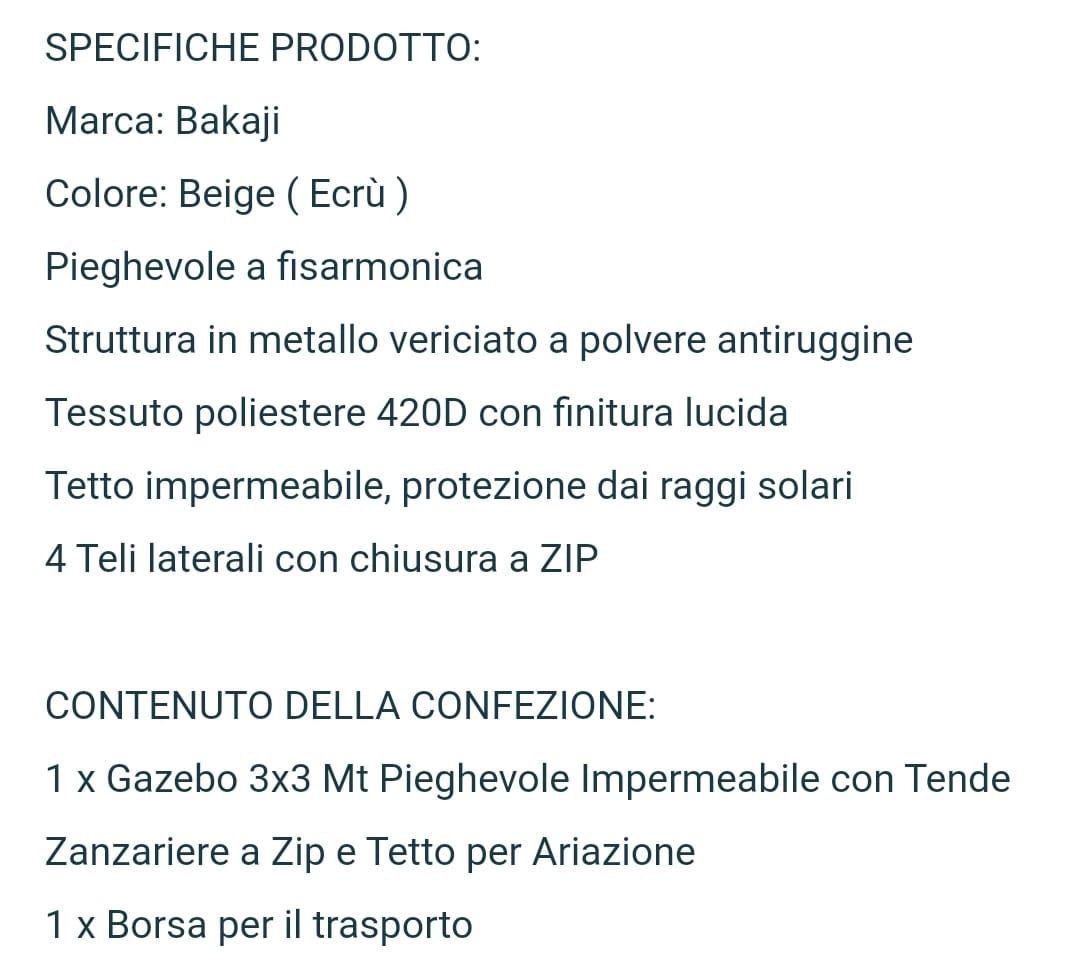 Gazebo 3mX3m