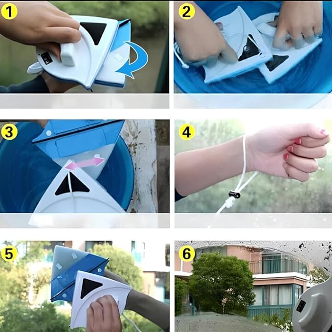Lavavetri Magnetico Per Finestre Pulisci Vetri