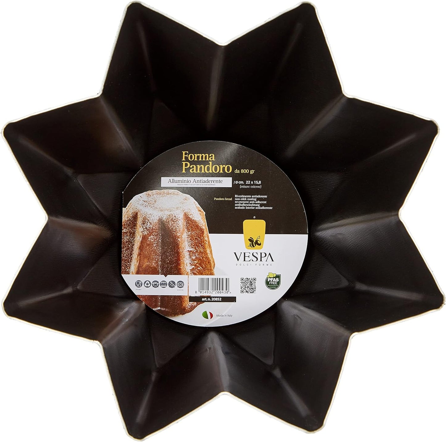 Stampo Forma Pandoro 800gram. Antiaderente