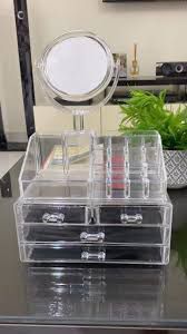 Organizzatore Porta Cosmetici Make Up Con 16 Comparti Espositore Organizer