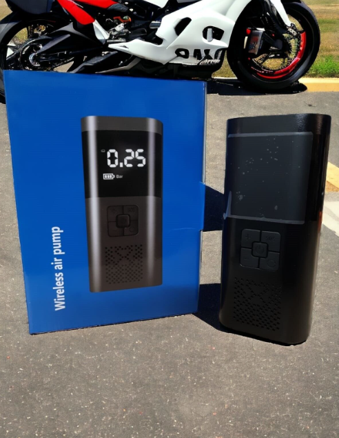 Compressore Aria Portatile, 6000mAh Mini Compressore a Batteria con Luce USB/LED, 150 PSI