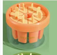 Stampi per gelato, stampi per ghiaccioli in silicone con portaghiaccio rotondo, 8 pezzi