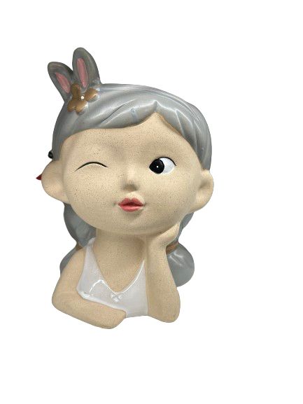 Vaso Fioriera Busto Donna Regalo Addobbi per la Casa