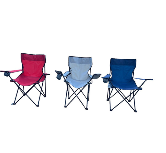 Sedia Da Campeggio Pieghevole Richiudibile Con Portabicchiere 48x40x80cm 615162