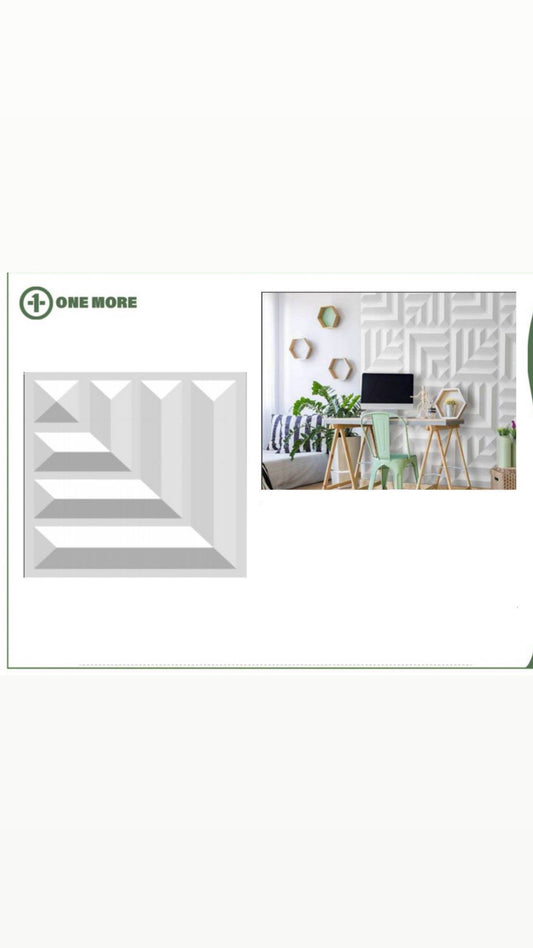 Pannelli a muro 3D,50x50cm pannelli decorativi 3d per parete, PVC Altamente Rigido, Indeformabile Riciclabile, Impermeabile, Termoresistente, Inodore