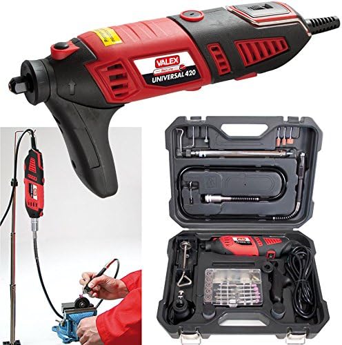 Mini trapano multiutensile Universal 420 Valex Kit accessori Dremel flessibile