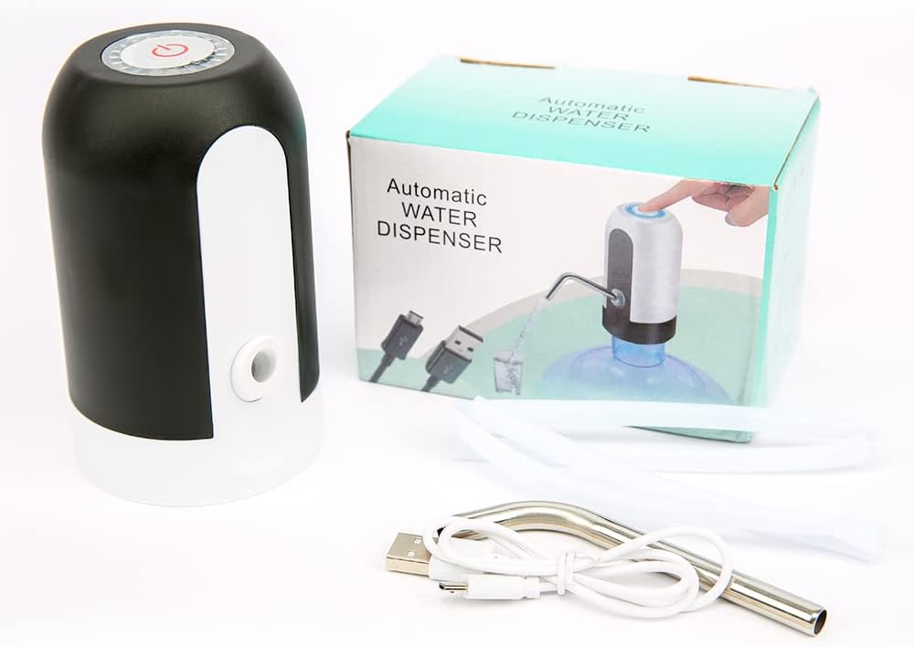 Dispenser di acqua per mascherine elettrico con USB e adattatore universale incluso per bottiglie
