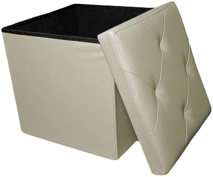 Pouf  Contenitore Ecopelle Swarovski Panca