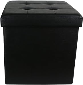 Pouf  Contenitore Ecopelle Swarovski Panca