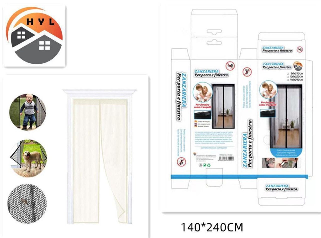 ZANZARIERA PER PORTA & FINESTRA