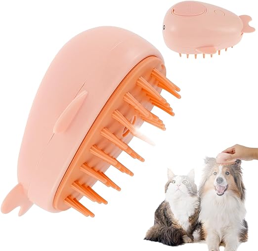 Riparato a vapore per gatto spargimento da 3 in 1 spruzzo di gatto a spruzzo con serbatoio dell'acqua USB Respacci a vapore ricaricata a vapore efficiente spazzola