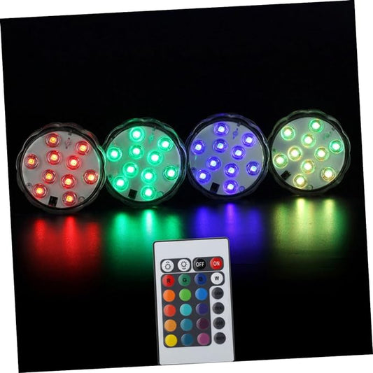 Luce Led Sommergibile Subacquea Luci Sommergibili Luci Della Fontana a Led Luci a Led Alimentate a Batteria Luci Subacquee Luce Del Vaso Luce a Led Piscina Per Portato