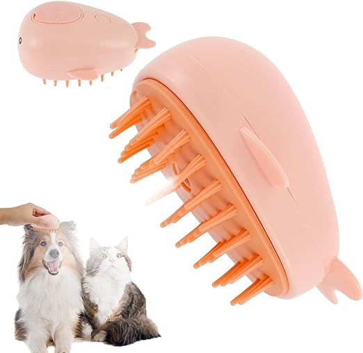 Riparato a vapore per gatto spargimento da 3 in 1 spruzzo di gatto a spruzzo con serbatoio dell'acqua USB Respacci a vapore ricaricata a vapore efficiente spazzola