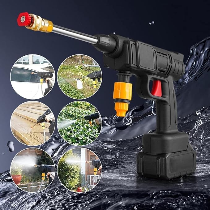 Idropulitrice elettrica ad alta pressione idropulitrice filtro schiuma macchina 48V 2 batterie autolavaggio ad alta pressione spina europea