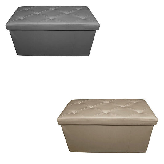 POUF CONTENITORE ECOPELLE PANCA