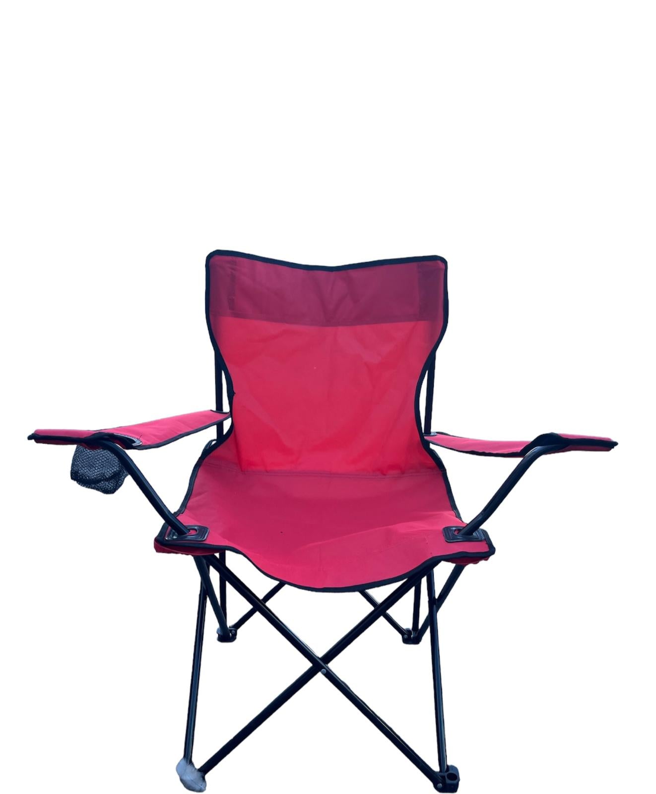 Sedia Da Campeggio Pieghevole Richiudibile Con Portabicchiere 48x40x80cm 615162