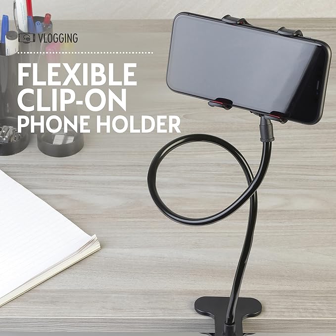 Supporto per telefono flessibile con clip | Design con aggancio a clip