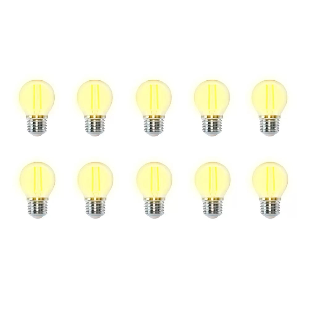 Catena Luci con 10 lampadine luce Gialla