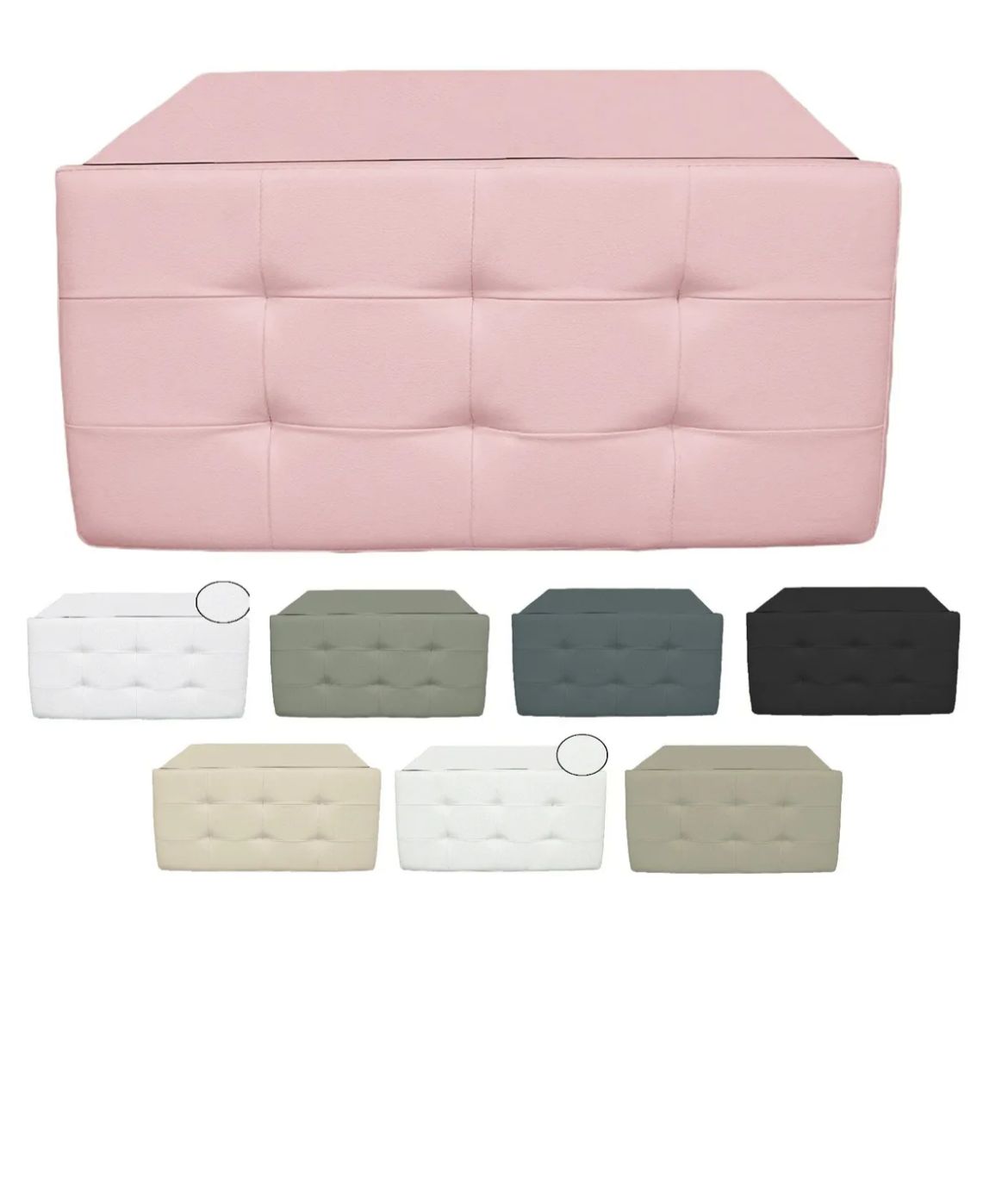 POUF CONTENITORE ECOPELLE PANCA