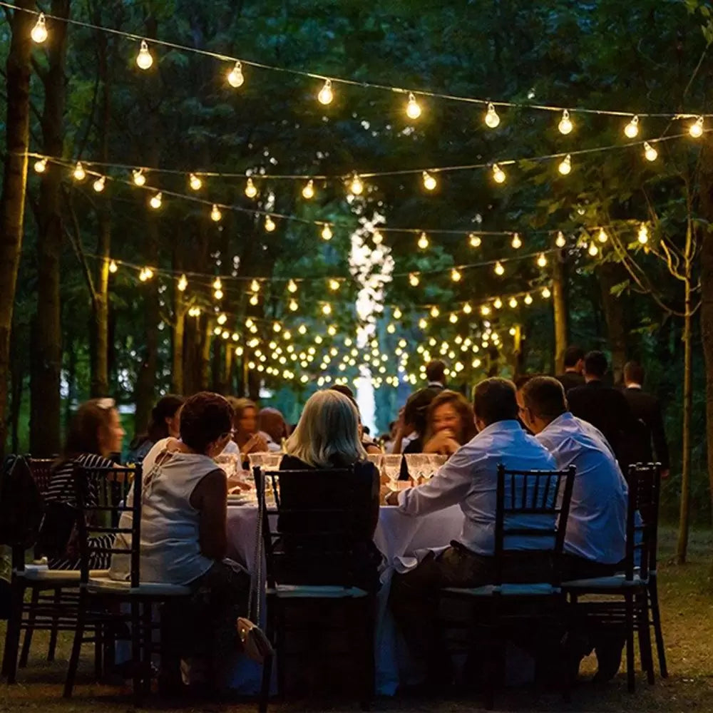 Catena Luci con 10 lampadine luce Gialla
