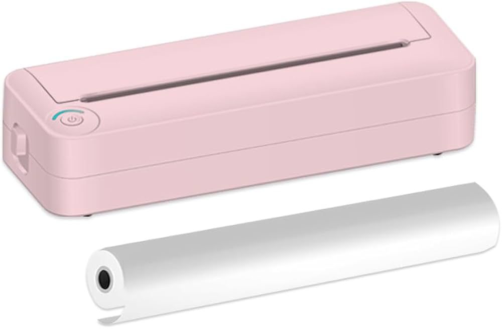 Stampante portatile,Stampante portatile per carta A4 Stampa termica Wireless BT Connect Compatibile con iOS e Android Supporto per stampante fotografica mobile