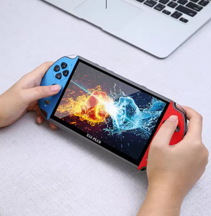 X12 Plus Console di gioco portatile 10000 giochi schermo HD da 7.1 pollici lettore di videogiochi classico supporto uscita TV regalo per bambini adulti