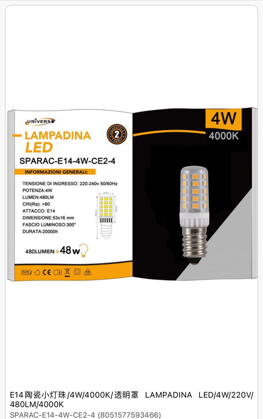 LAMPADINA LED
SPARAC-E14-4W-CE2-4