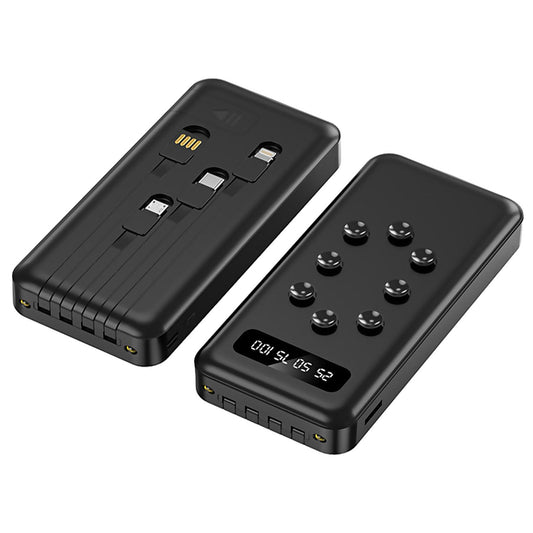 Powerbank da 27000mAh con ventose per il successivo fissaggio allo smartphone. Più connettori integrati: USB-C, Lightning, Micro USB, USB.
Modello: Unica