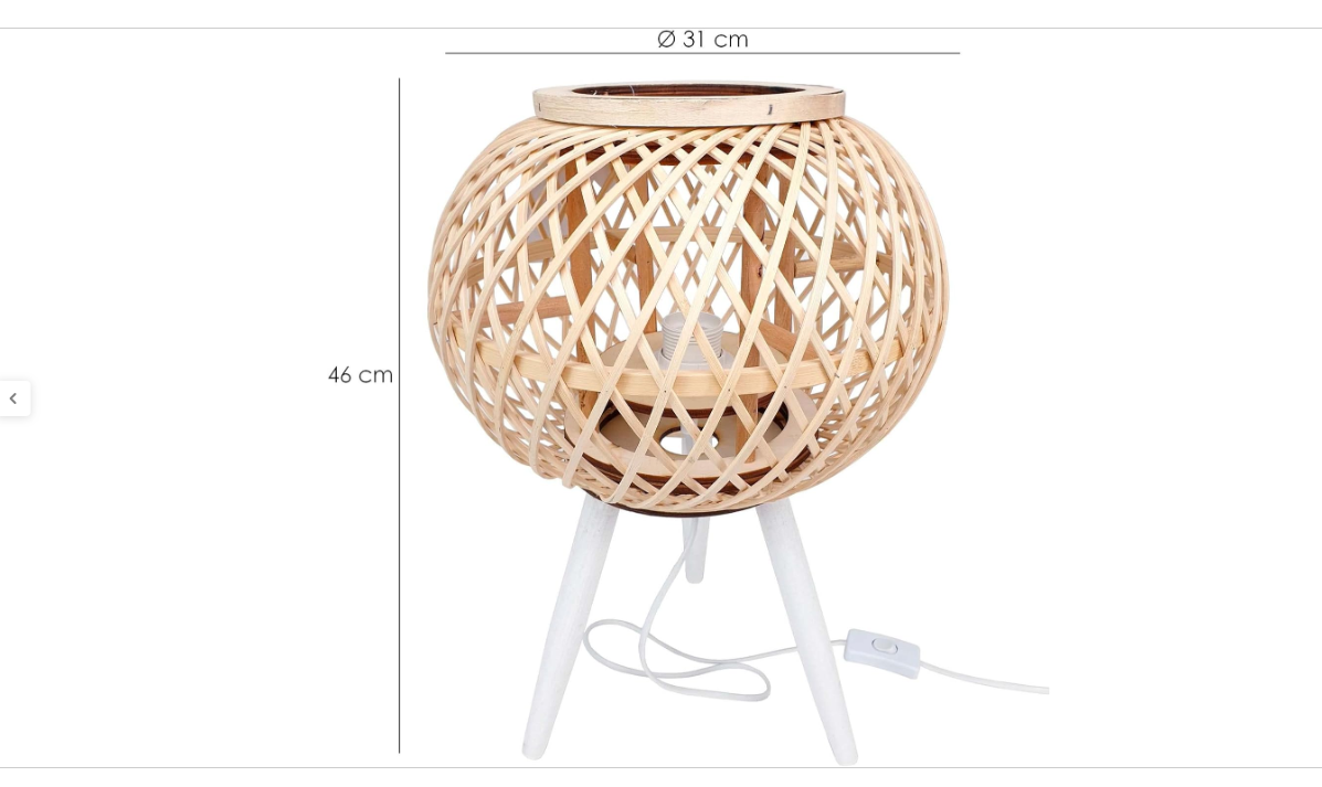 Lampada in bambù 46 cm