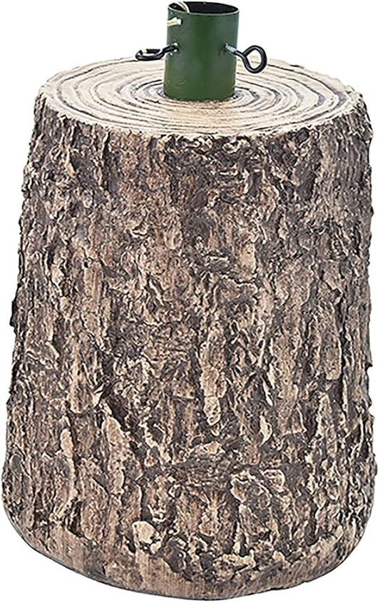 TRONCHI Base Supporto Albero di Natale in Resina, Tronco Realistico