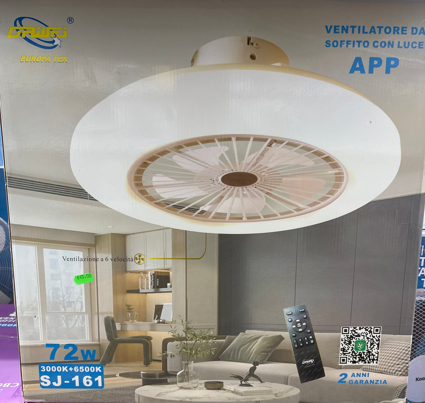 Ventilatore a soffitto