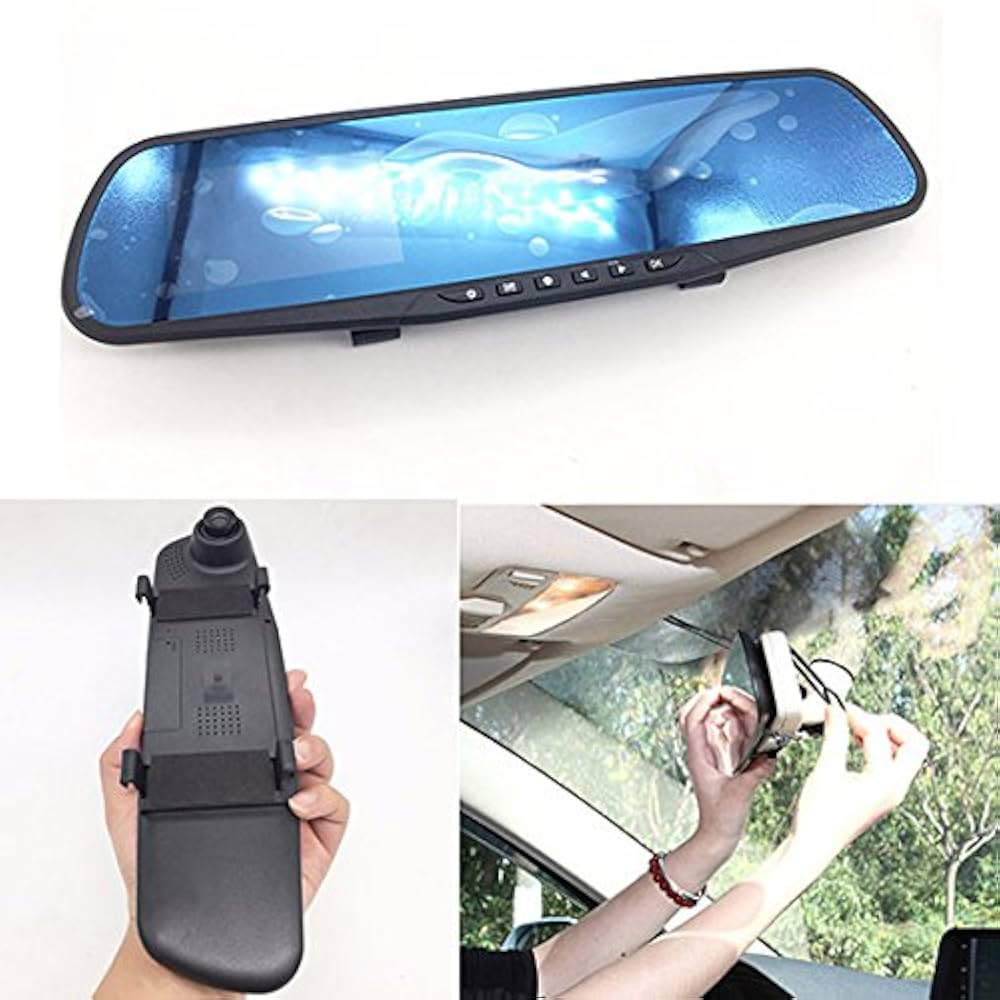 AUTO SPECCHIETTO RETROVISORE FULL HD 1080P TELECAMERA VIDEOCAMERA PARCHEGGIO