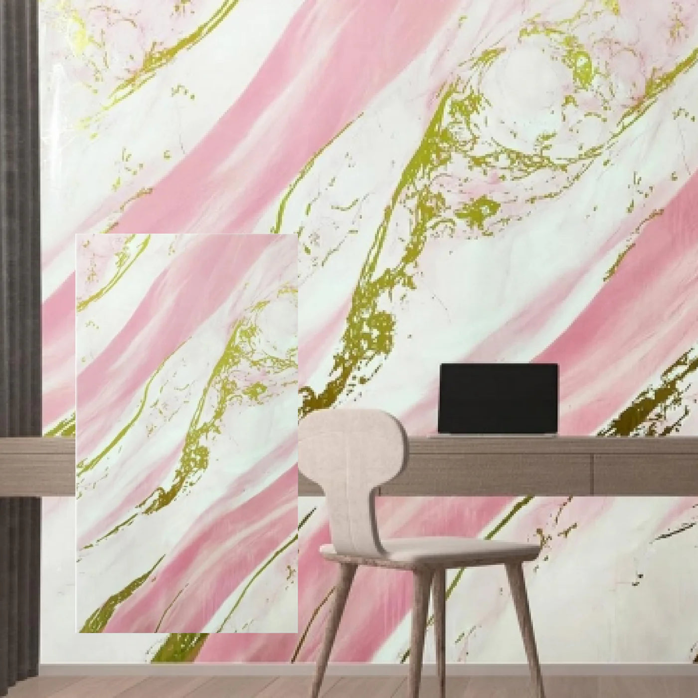 Rotolo Adesivo da Parete Marmorizzato - 120x300 cm