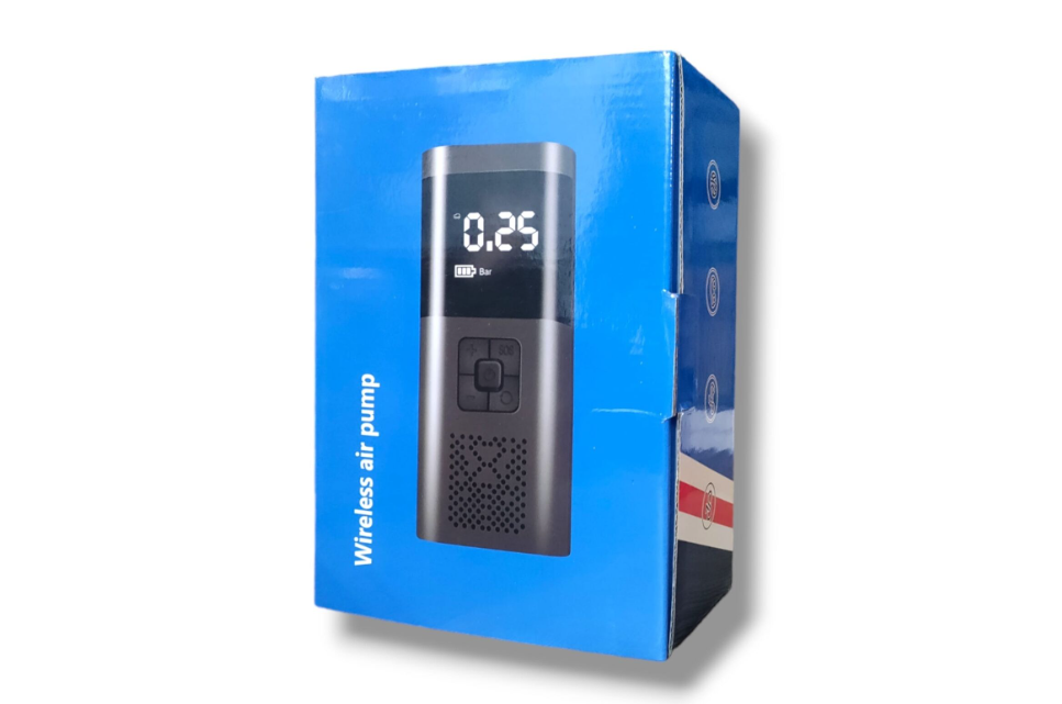 Compressore Aria Portatile, 6000mAh Mini Compressore a Batteria con Luce USB/LED, 150 PSI