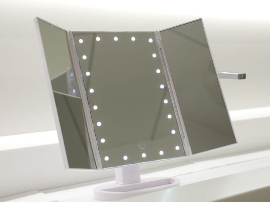 Specchio trucco mini  hollywood con luce e ingrandimento