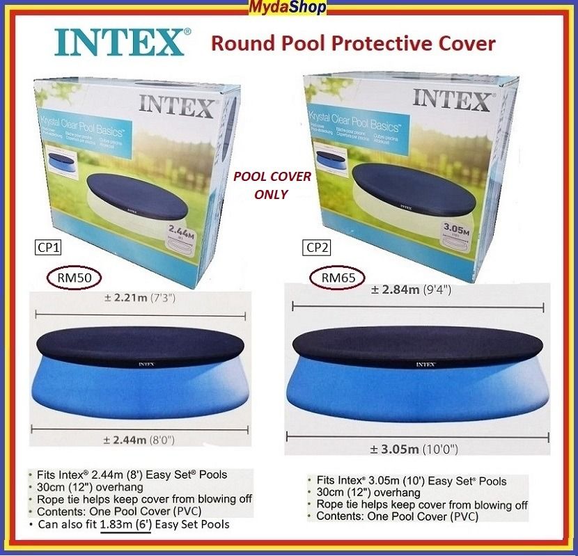 Copertura per piscina rotonda INTEX. Penutup Kolam Renang Bulat