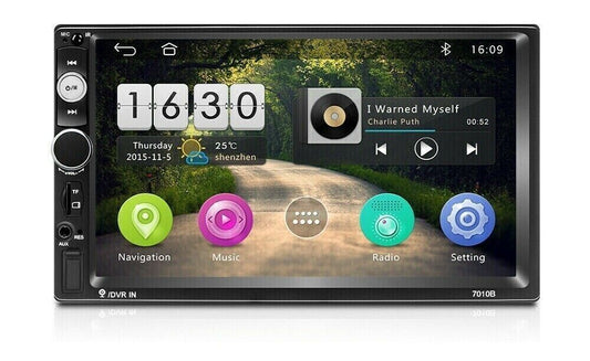 AUTORADIO 2 DIN 7 POLLICI STEREO BLUETOOTH CTC-7010 RADIO FM LETTORE TOUCHSCREEN