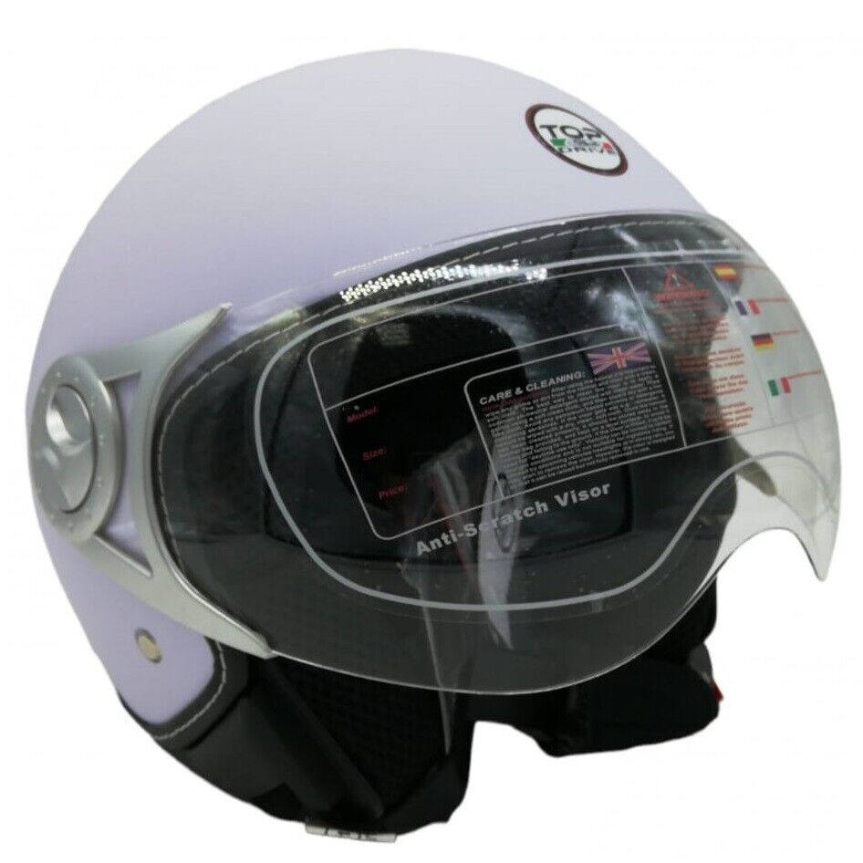 CASCO JET SIRIO MATT OPACO MOTO SCOOTER OMOLOGATO VISIERA REMOVIBILE UOMO/DONNA