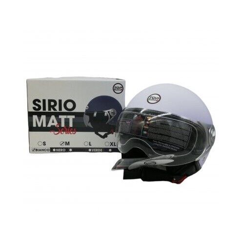 CASCO JET SIRIO MATT OPACO MOTO SCOOTER OMOLOGATO VISIERA REMOVIBILE UOMO/DONNA